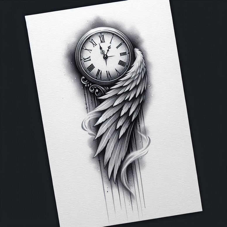 wings tattoo design ideas light play celestial arc for nape