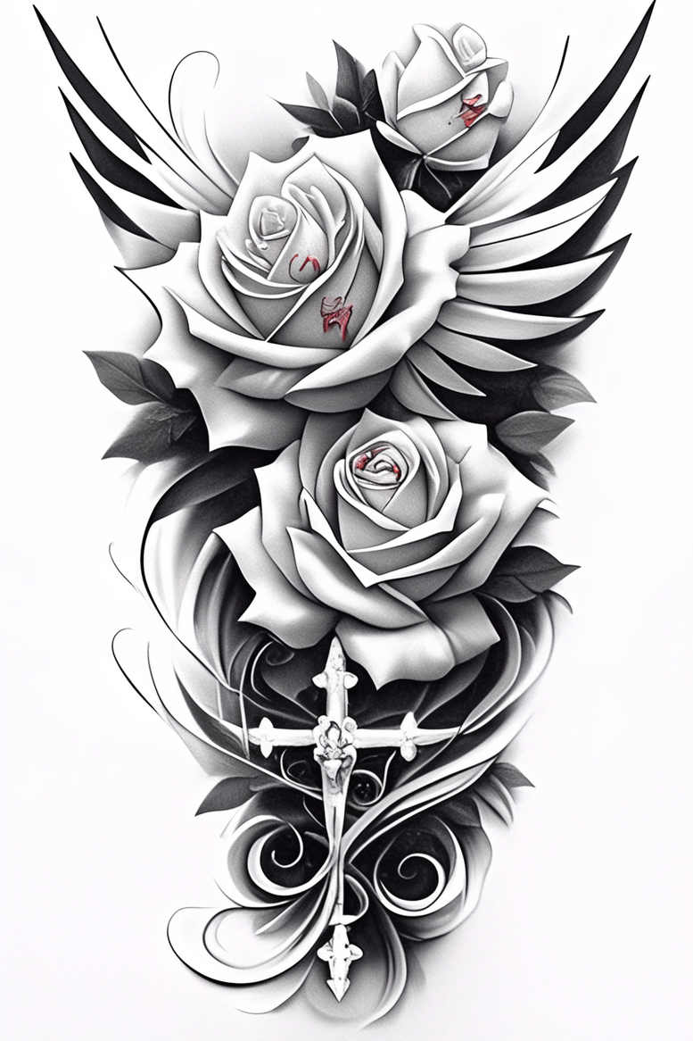 wings tattoo design ideas geometric divine float symbolising courage