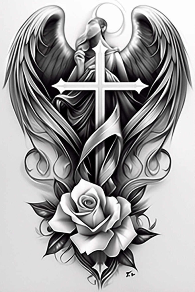 wings tattoo design ideas color richness divine plume perseverance and power