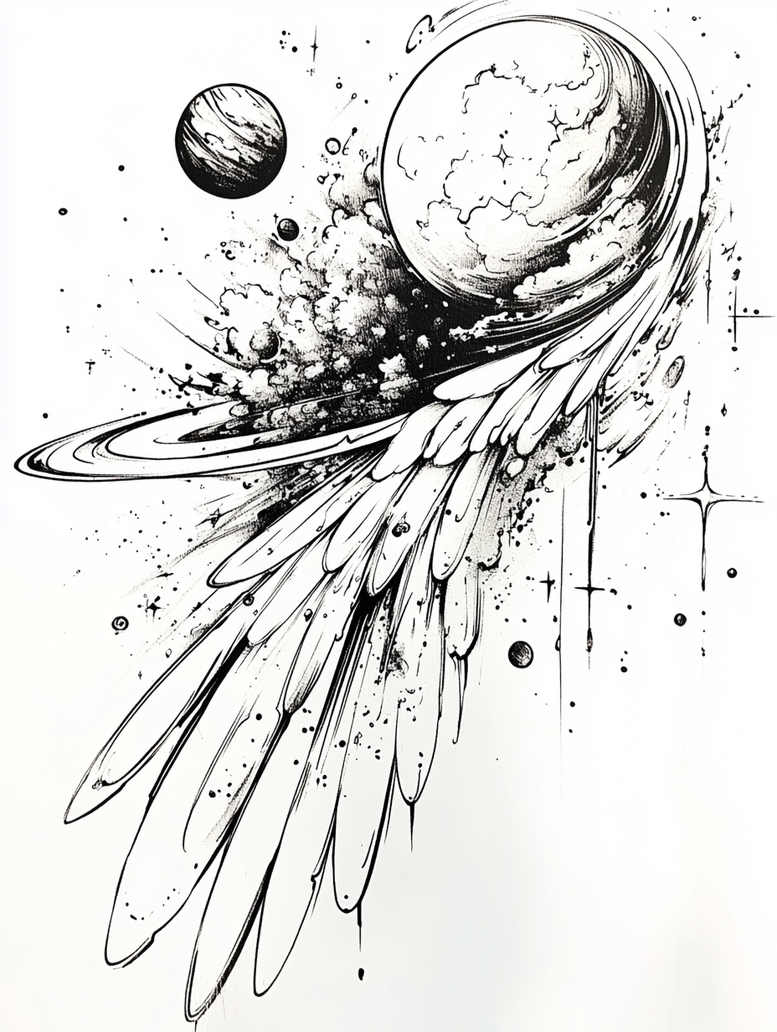 wings tattoo design ideas Surrealism enigmatic dream flight for fingers