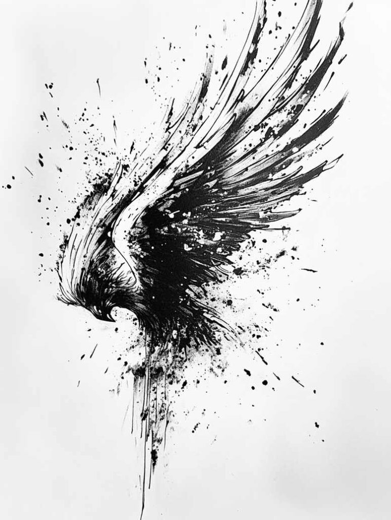 wings tattoo design ideas gentle shadow elevated energy meaning courage