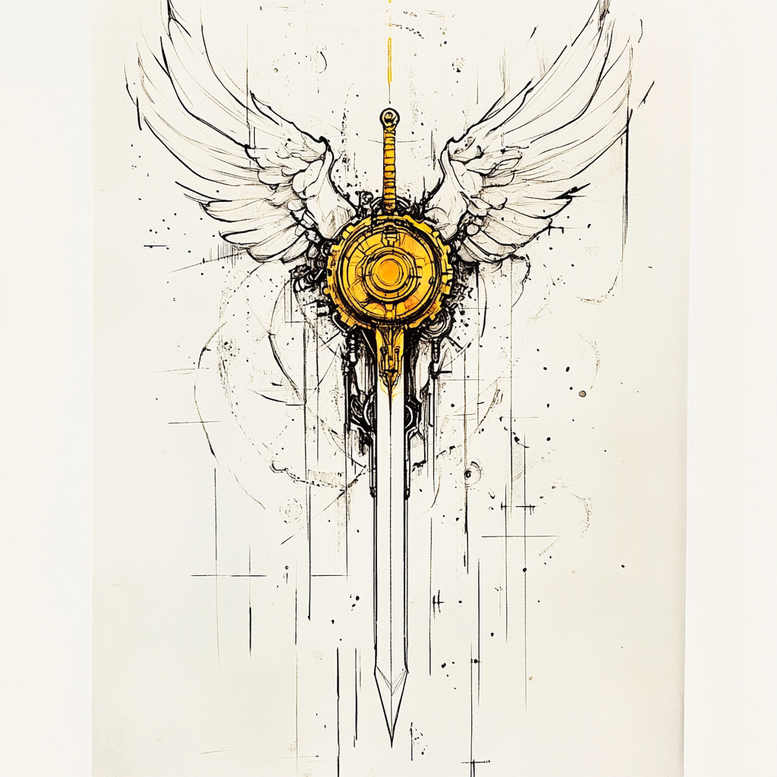 wings tattoo design ideas Surrealism metaphysical heavenly reach shows determination