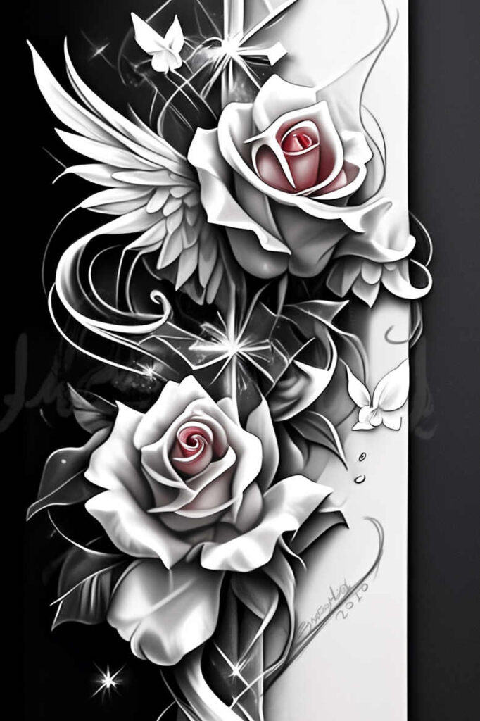 wings tattoo design ideas Surrealism unreal high ascent embodying perseverance