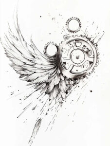 wings tattoo design ideas Realism visual accuracy light bearer for wrist