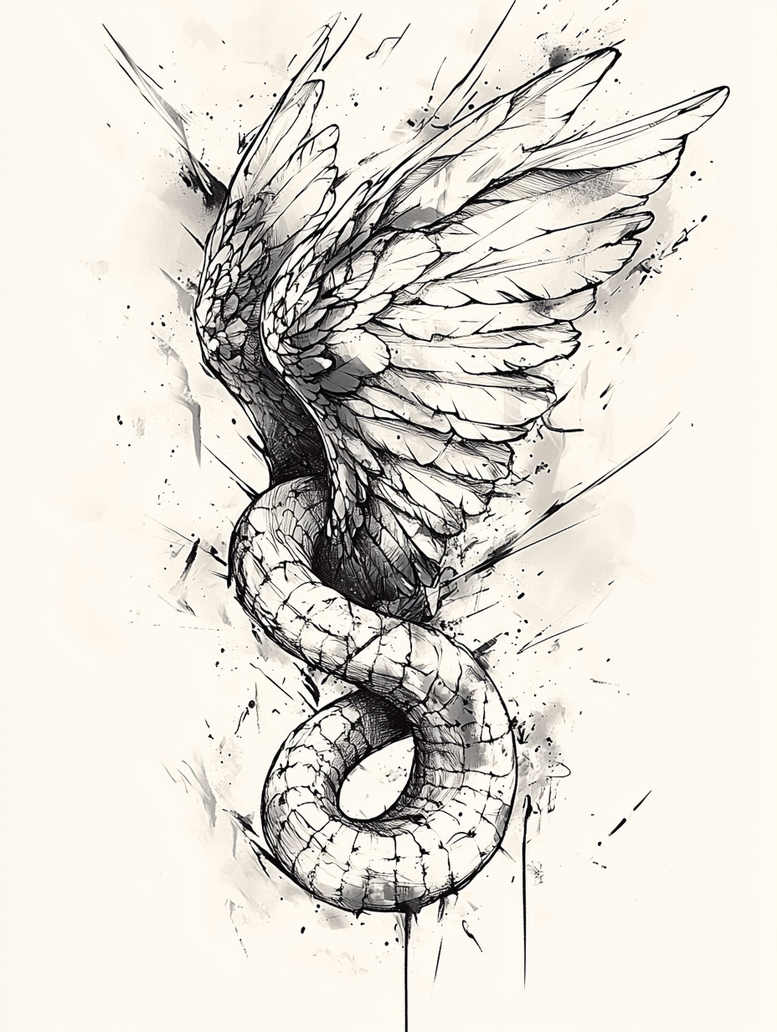 wings tattoo design ideas Realism real shadows soaring linework for behind ear