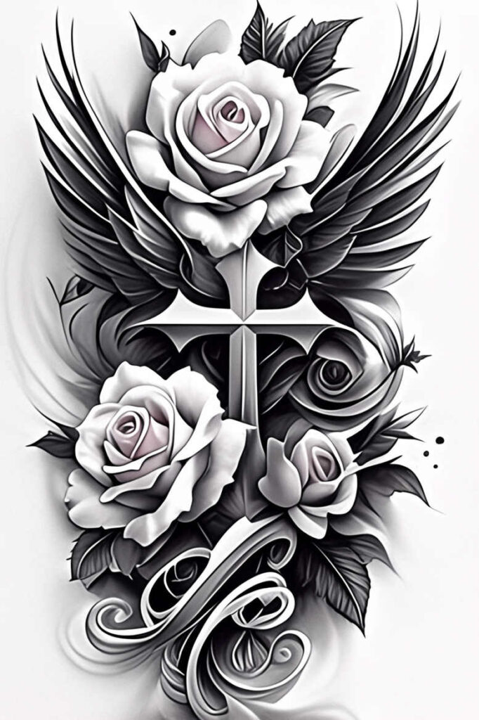 wings tattoo design ideas color blending soul ascension for shoulder