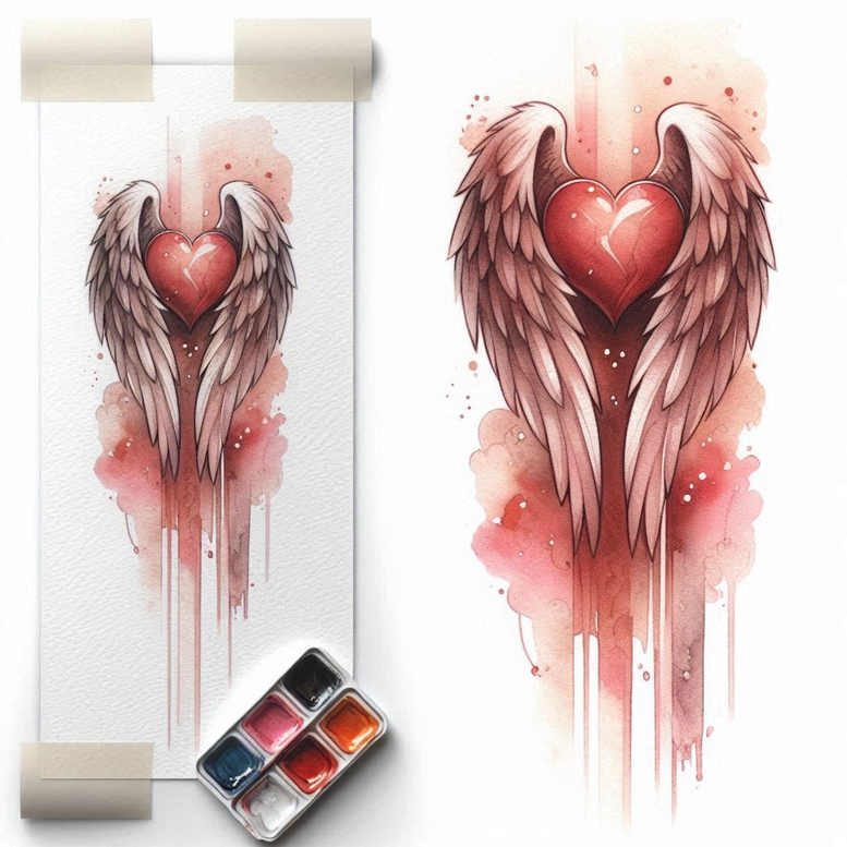 wings tattoo design ideas form fidelity wind motion stands for endurance