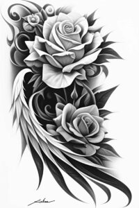 transcendence-motif-wings-tattoo – tattoo design ideas free ai generated – surrealism-mysterious – for-arm – Gallery: wings-inkby-ai
