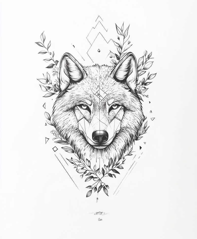 wolves tattoo design ideas Realism realistic proportions alpha energy stands for resilience