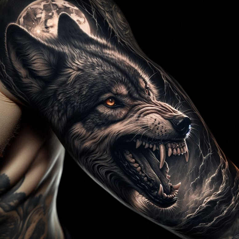 wolves tattoo design ideas ornate nature\'s ghost embodying resilience