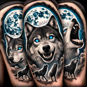 wolves tattoo design ideas Realism visual accuracy rugged survival symbol of perseverance