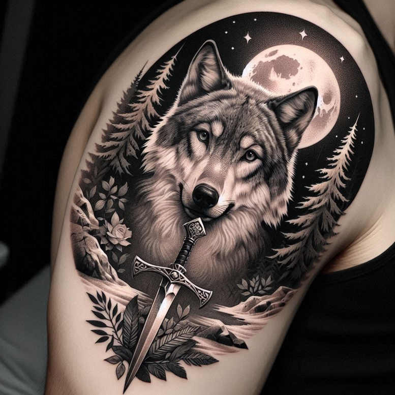 wolves tattoo design ideas saturated rugged survival symbol of resilience