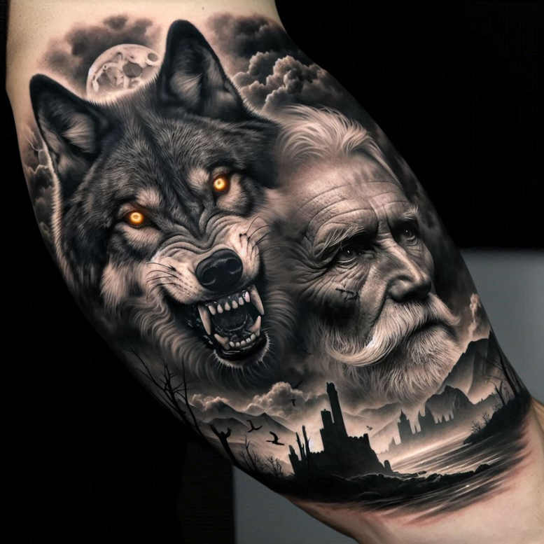 wolves tattoo design ideas sharp-focus spirit of the wild shows resilience