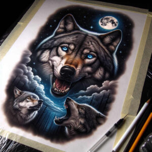 wolves tattoo design ideas hyperrealistic spirit of the wild symbol of determination