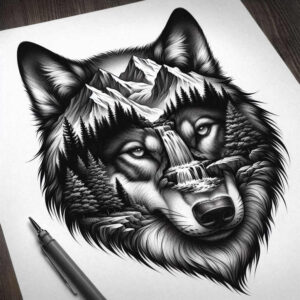 wolves tattoo design ideas luminous wild soul symbol of determination