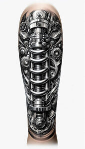 Biomechanika - Free tattoo design ideas ai genereted - inkby.ai