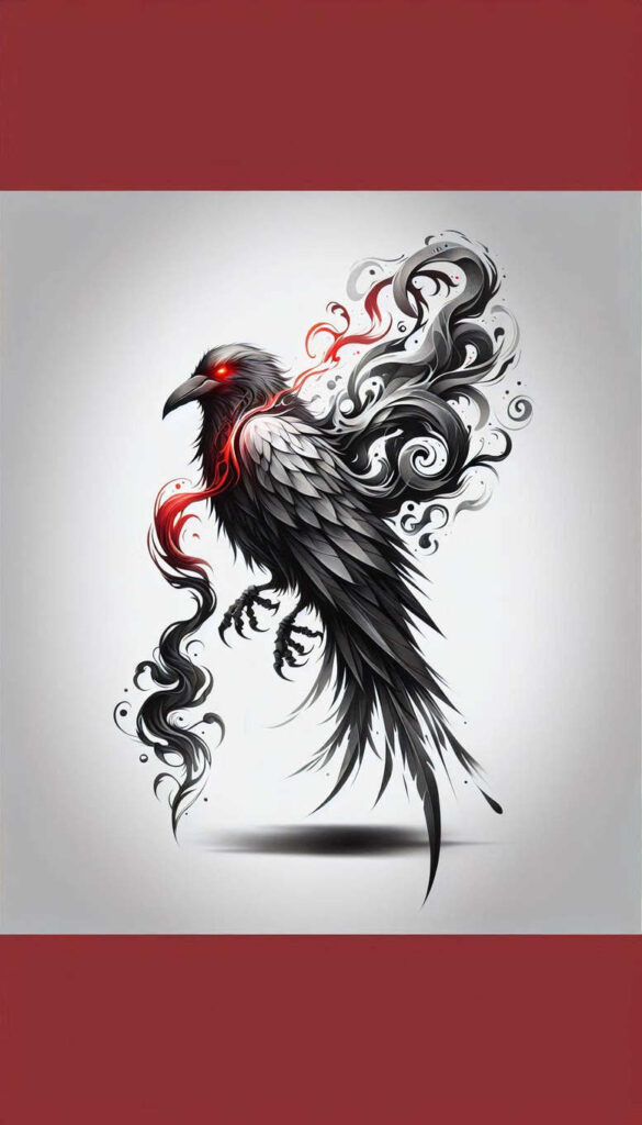 Kruki i wrony - Free tattoo design ideas ai genereted - inkby.ai