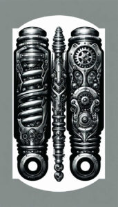 Biomechanika - Free tattoo design ideas ai genereted - inkby.ai