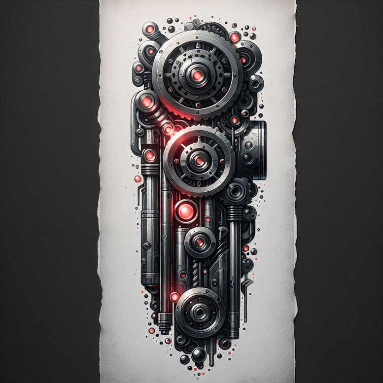 Biomechanika - Free tattoo design ideas ai genereted - inkby.ai