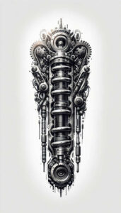 Biomechanika - Free tattoo design ideas ai genereted - inkby.ai