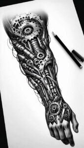 Biomechanika - Free tattoo design ideas ai genereted - inkby.ai