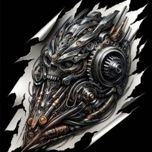 Biomechanika - Free tattoo design ideas ai genereted - inkby.ai