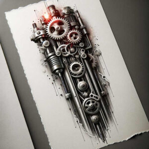 Biomechanika - Free tattoo design ideas ai genereted - inkby.ai