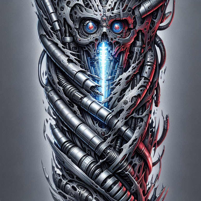 Biomechanika - Free tattoo design ideas ai genereted - inkby.ai