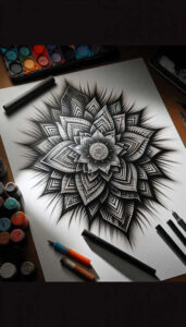 chiaroscuro-gradient-background-detailed-symmetry – tattoo design ideas free ai generated – Gallery: backgrounds-inkby-ai