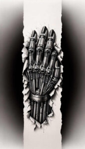 dynamic-structure-crisp-detail-for-knee – tattoo design ideas free ai generated – Gallery: biomechanics-inkby-ai