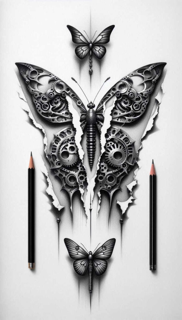 biomechanics tattoo design ideas metallic detailed anatomy for wrist