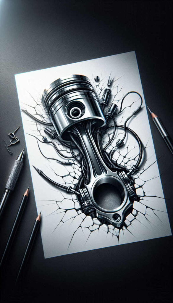 biomechanics tattoo design ideas Realism soft highlights detailed textures for outer arm