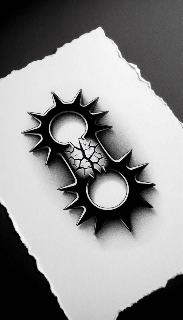 biomechanics tattoo design ideas Surrealism hyperreal engineered forms for neck
