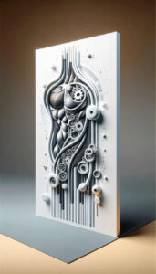 biomechanics tattoo design ideas Realism real shadows fluid motion symbolising determination