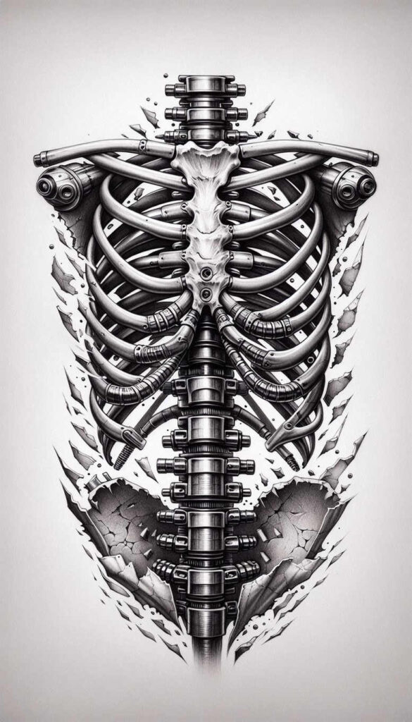 biomechanics tattoo design ideas depth perception movement for neck