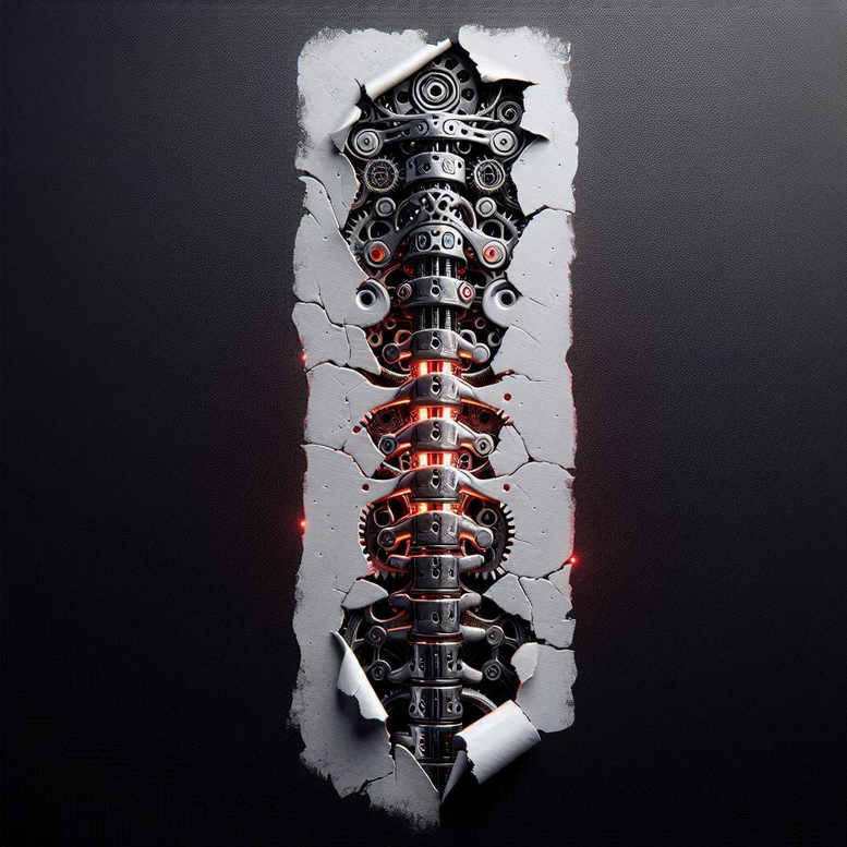 biomechanics tattoo design ideas Realism visual accuracy robotic style symbol of courage