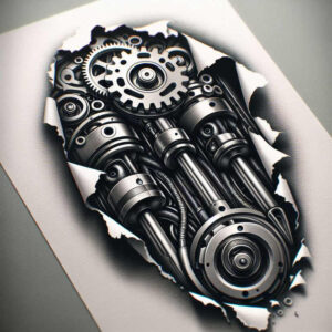 biomechanics-tattoo-designs-ideas-ai-generated--bearings-realism-realistic-color-for-biceps