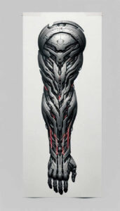biomechanics-tattoo-designs-ideas-ai-generated--pistons-neotraditional-vivid-color-for-scapula