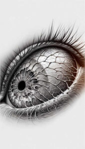 crowned-eye – tattoo design ideas free ai generated – neotraditional-rich-blacks – for-ankle – Gallery: eyes-inkby-ai