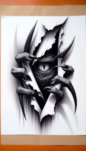 crowned-eye – tattoo design ideas free ai generated – realism-real-shadows – for-lower-back – Gallery: eyes-inkby-ai