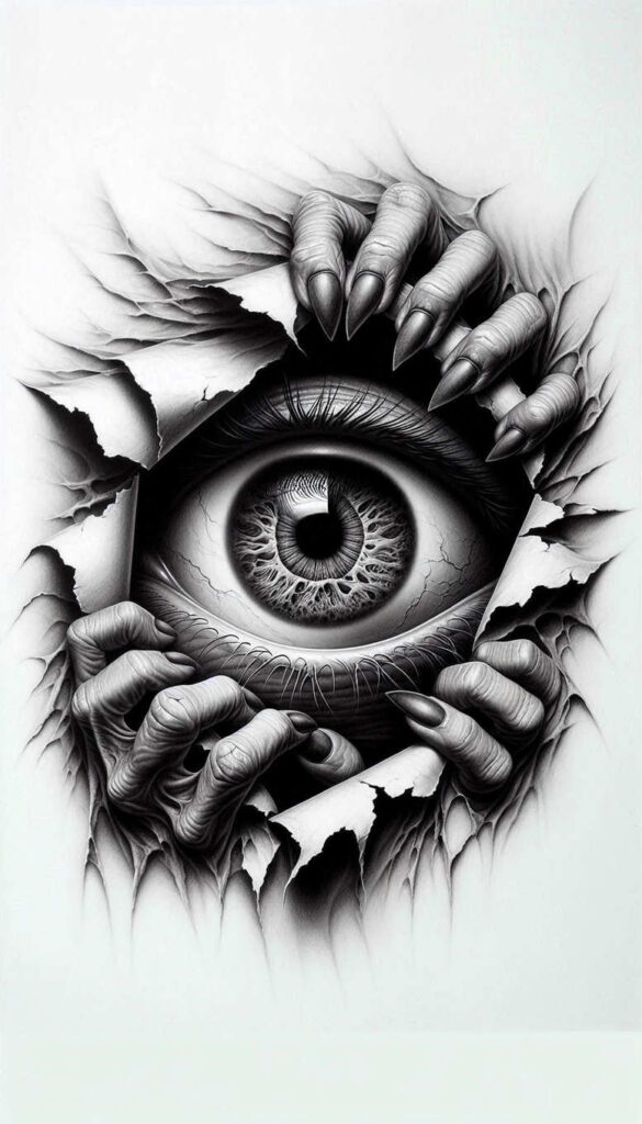 eye-and-light – tattoo design ideas free ai generated – realism-realistic-movement – for-thigh – Gallery: eyes-inkby-ai