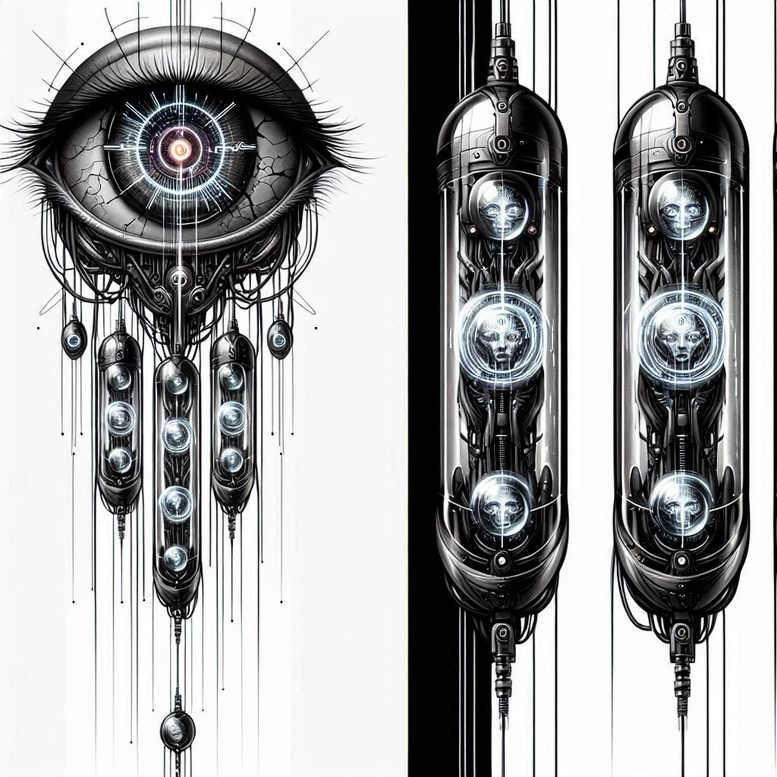 eye-and-nature – tattoo design ideas free ai generated – realism-optical-depth – for-foot – Gallery: eyes-inkby-ai