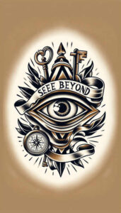 eye-and-space – tattoo design ideas free ai generated – neotraditional-dynamic-color – for-nape – Gallery: eyes-inkby-ai