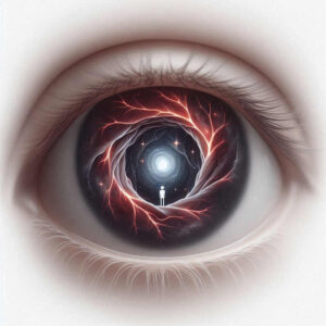 eye-and-space – tattoo design ideas free ai generated – surrealism-fantasy-inspired – for-lower-chest – Gallery: eyes-inkby-ai