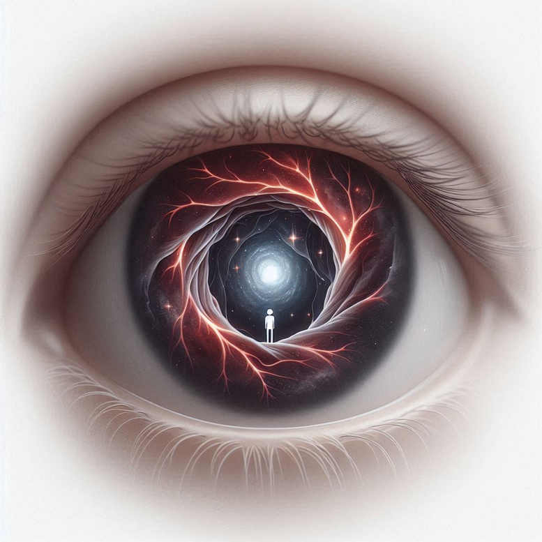 eye-and-space – tattoo design ideas free ai generated – surrealism-fantasy-inspired – for-lower-chest – Gallery: eyes-inkby-ai