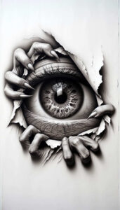 eye – tattoo design ideas free ai generated – neotraditional-soft-shadows – for-side-torso – Gallery: eyes-inkby-ai