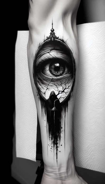 eye-with-details – tattoo design ideas free ai generated – neotraditional-decorative-elements – for-fingers – Gallery: eyes-inkby-ai