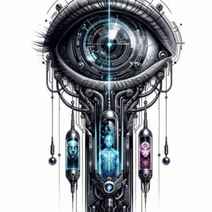 eye-with-sparkle – tattoo design ideas free ai generated – realism-soft-transitions – for-lower-thigh – Gallery: eyes-inkby-ai