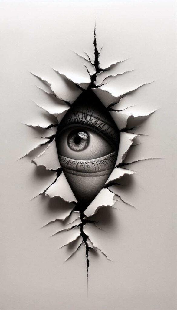 mysterious-eye – tattoo design ideas free ai generated – neotraditional-clean-fill – for-upper-back – Gallery: eyes-inkby-ai