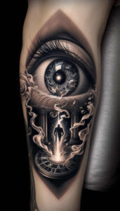 mystical-eye-for-men – tattoo design ideas free ai generated – neotraditional-balanced-color – for-scapula – Gallery: eyes-inkby-ai